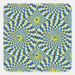 Sticker Carré Cercle d'illusion