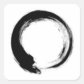 Sticker Carré Cercle Zen Enso