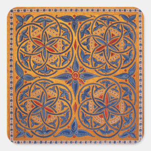 Sticker Carré Cercles médiévaux