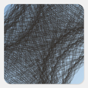 Sticker Carré cercles sombres qui se chevauchent