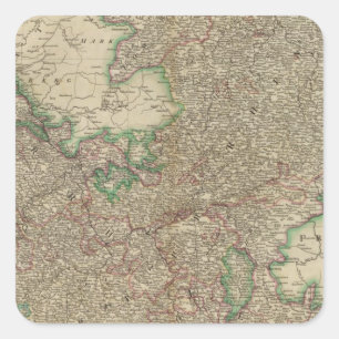 Sticker Carré Cercles supérieurs et inférieurs du Rhin