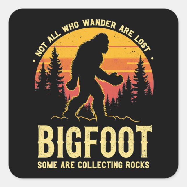 Sticker Carré Certains Collectionnent Le Géologue Rockhounding B (Devant)