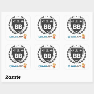 Sticker Carré Certifié Ceinture Noire - GLSS.app