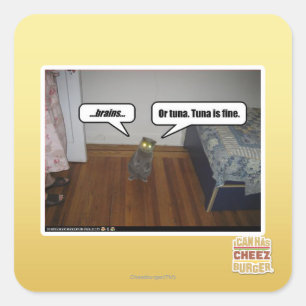 Sticker Carré cerveau