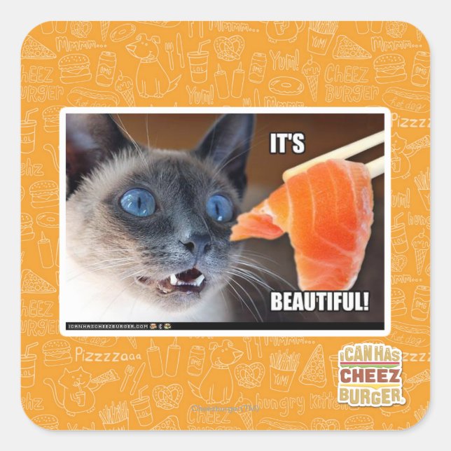 Sticker Carré C'est beau ! (Devant)