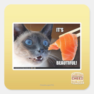 Sticker Carré C'est beau !