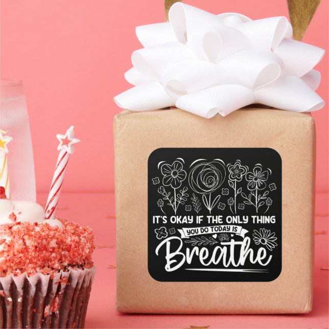 Sticker Carré C'Est Bon Si La Seule Chose Que Vous Faites Aujour (Fête)