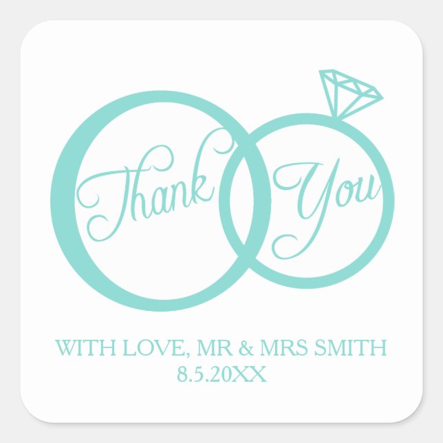 Sticker Carré C'Est Ce Que Nous Faisons ! Merci (Devant)