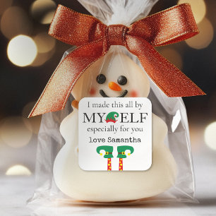 Sticker Carré C'est drôle que j'ai fait ça par Mon Nom d'Elfe