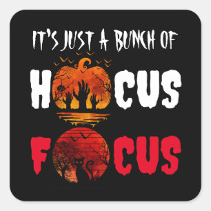 Sticker Carré C'est juste un tas de mains de Hocus Pocus Hallowe