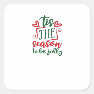 Sticker Carré C'Est La Saison Amusante À La Mode