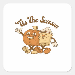 Sticker Carré C'est la saison automne c'est l'automne vous tous