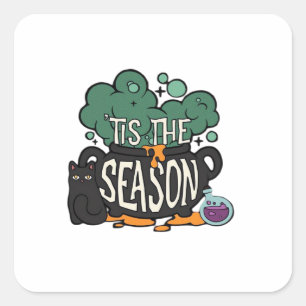 Sticker Carré C'est la saison classique minimaliste simple