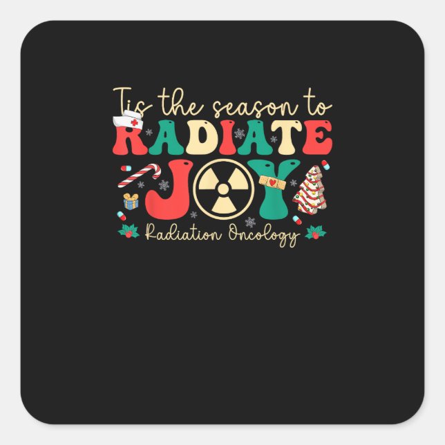 Sticker Carré C'Est La Saison De Joindre Radiation Oncologie Noë (Devant)