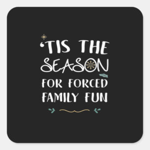 Sticker Carré C'Est La Saison De L'Essentiel Forcé