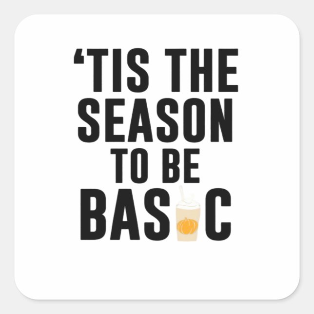 Sticker Carré C'Est La Saison De Noël De Base (Devant)