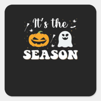 Sticker Carré C'est la saison effrayante