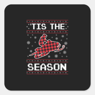 Sticker Carré C'est la saison Football Pomme de terre d'automne