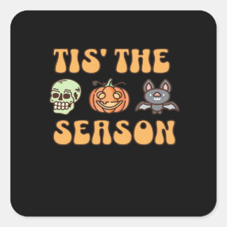 Sticker Carré C'Est La Saison Halloween