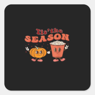 Sticker Carré C'Est La Saison Halloween épice Automne Citrouille