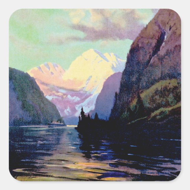 Sticker Carré C'est l'Alaska (Devant)