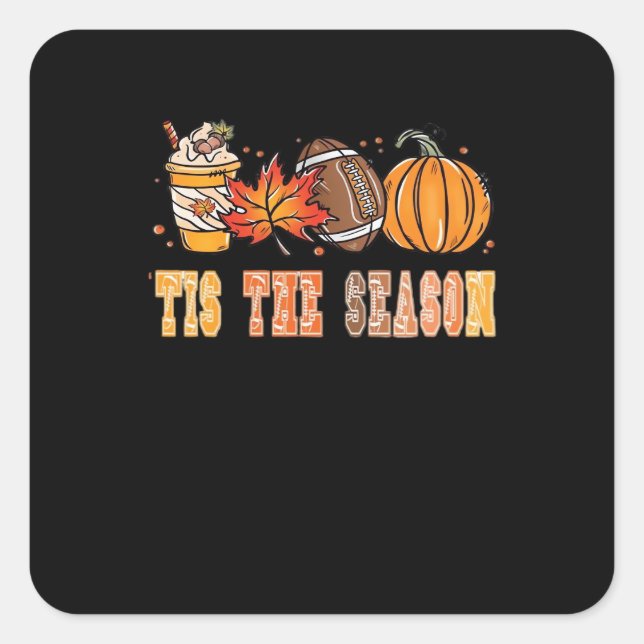 Sticker Carré C'Est Le Football De Saison Par Creative (Devant)