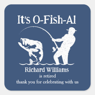 Sticker Carré C'est le Parti de la retraite des pêcheurs d'Ofish