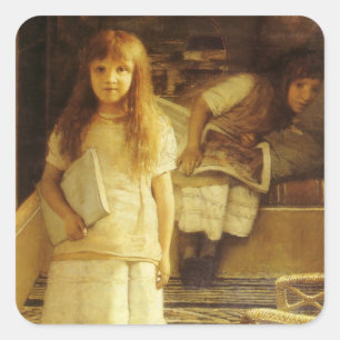 Sticker Carré C'est Notre Coin par Sir Lawrence Alma Tadema