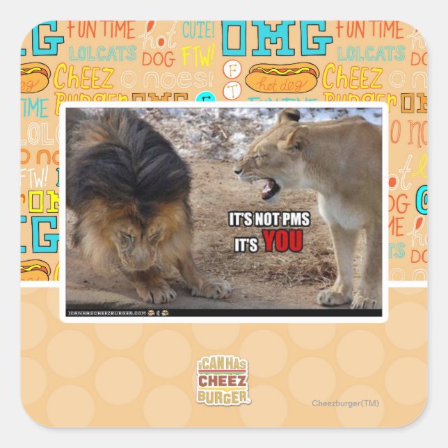 Sticker Carré C'est TOI ! (Devant)