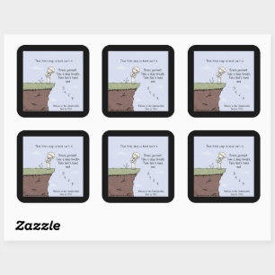 Sticker Carré Cette première étape