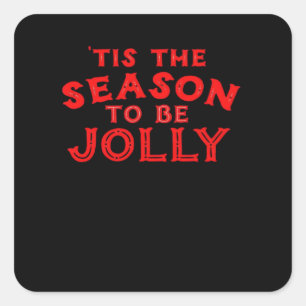 Sticker Carré Cette Saison Joyeux Noël