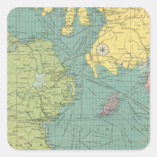 Sticker Carré Chaîne irlandaise