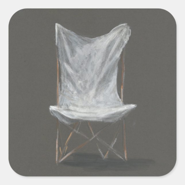 Sticker Carré Chaise de pont (Devant)