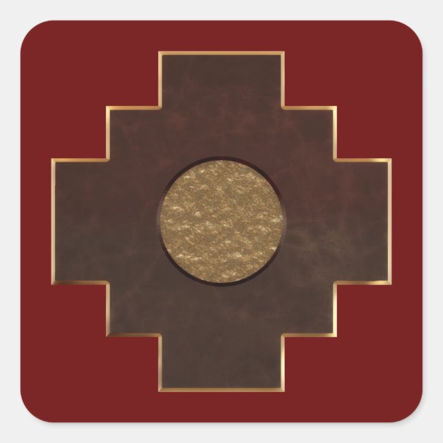 Sticker Carré Chakana Cross (Devant)