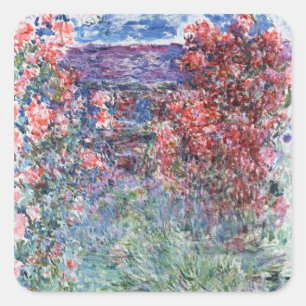 Sticker Carré Chambre de Claude Monet chez Giverny sous les