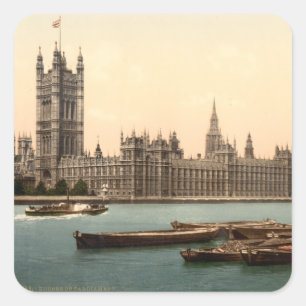 Sticker Carré Chambres du Parlement, Londres, Angleterre