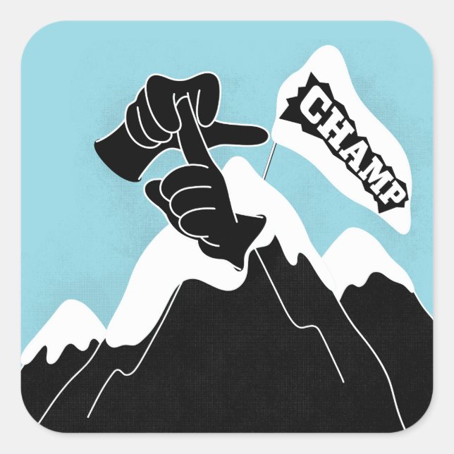 Sticker Carré Champ - Conception ASL (Devant)