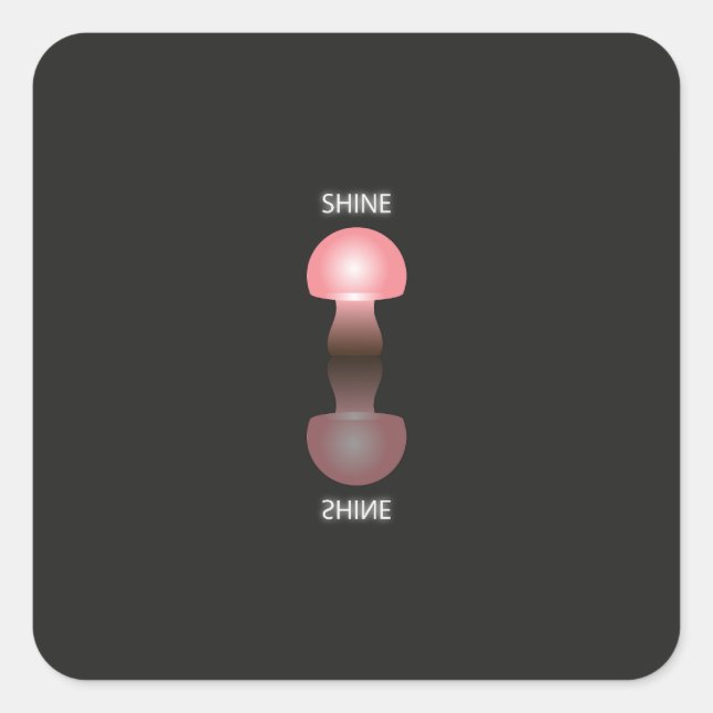 STICKER CARRÉ CHAMPIGNON (Devant)