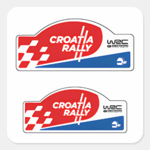 Sticker Carré Championnat de Croatie de football WRC