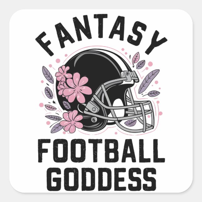 Sticker Carré Championnat d'Imaginaire de football Goddess Sport (Devant)
