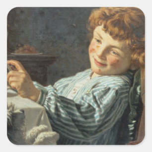 Sticker Carré Chanter pour votre souper