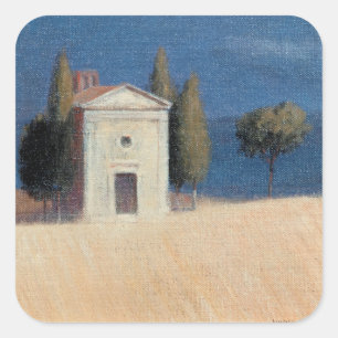 Sticker Carré Chapelle près de Pienza II 2012