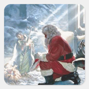 Sticker Carré Chaque Genou Doit Caisser