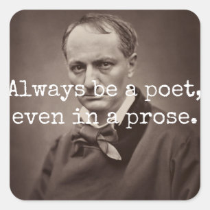 Sticker Carré Charles Baudelaire