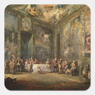 Sticker Carré Charles III de Borbon, déjeuner avant son