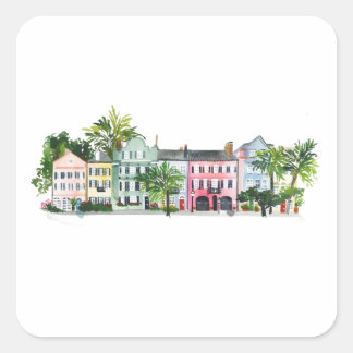 Sticker Carré Charleston Caroline du Sud