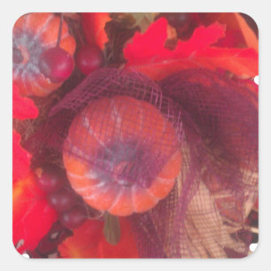 Sticker Carré Charme Automnal Cosy - Décoration et Cadeaux d'Aut