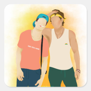 Sticker Carré Charme comme nous - AC