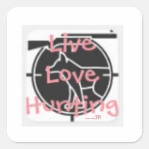 Sticker Carré Chasse Amour Vivante ..... JK