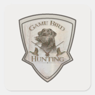 Sticker Carré Chasse au canard